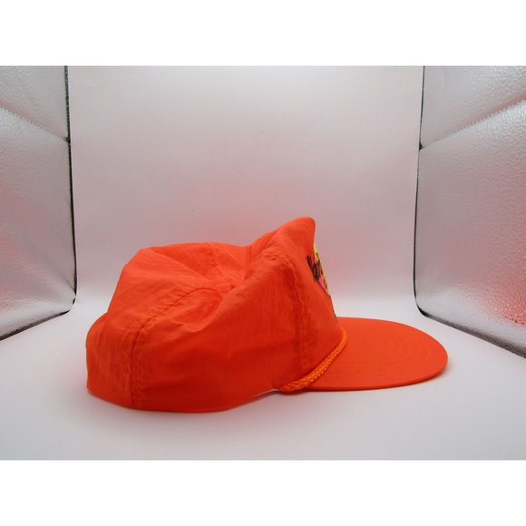 Hard Rock Cafe Panama Hat Panatek Nylon Safety Orange OSFA - Picture 4 of 8